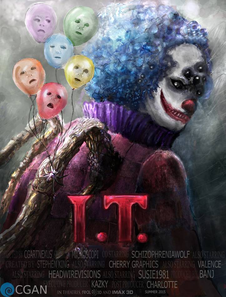 June 2015 - IT Movie Poster - Pennywise remake